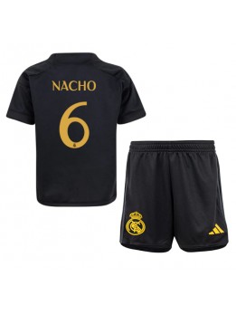 Billige Real Madrid Nacho #6 Tredjedraktsett Barn 2023-24 Kortermet (+ Korte bukser)